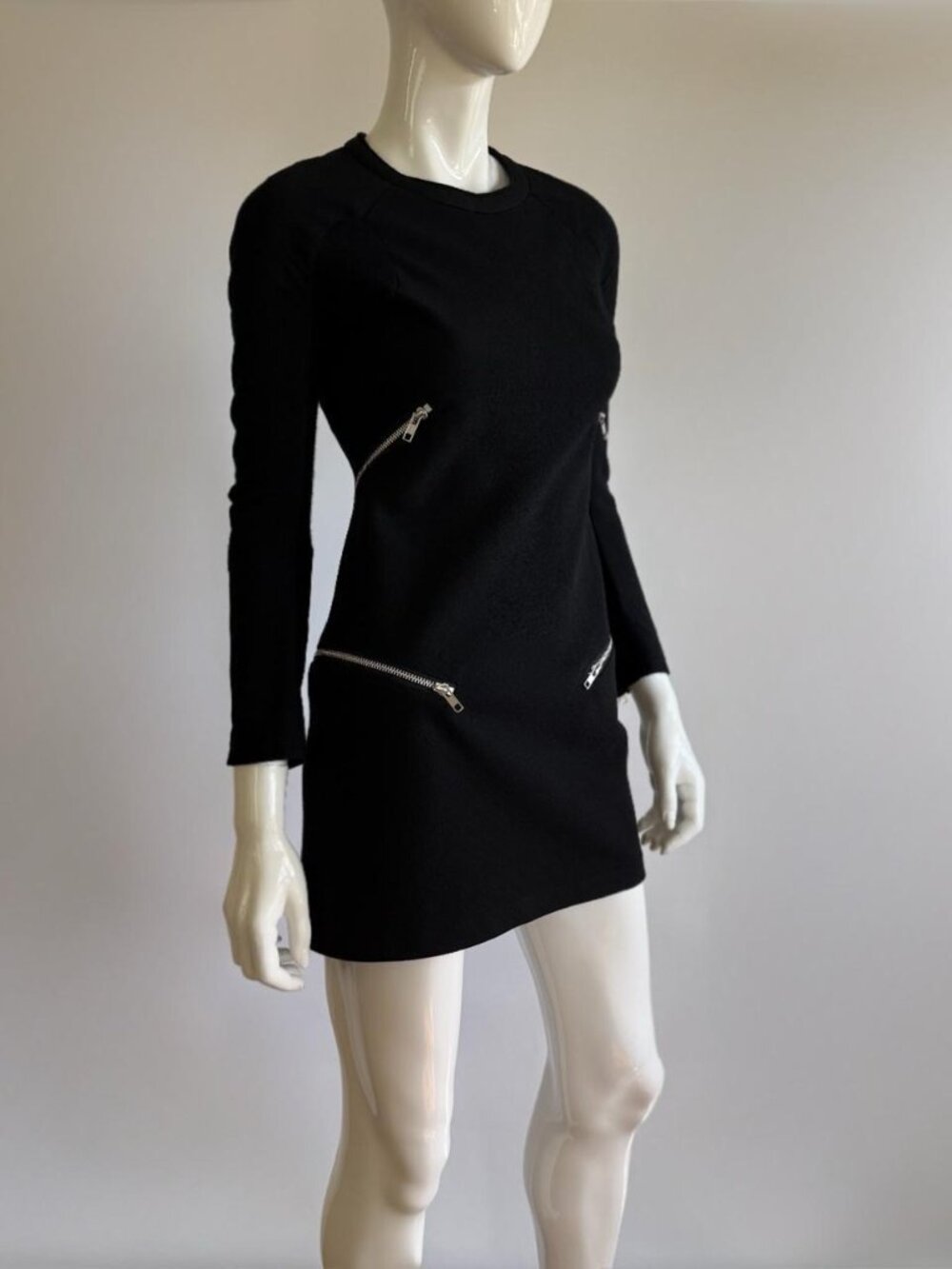 Runway Junya Watanabe COMME des GARÇONS AW 2013 Archival Black Zipper Mini Dress